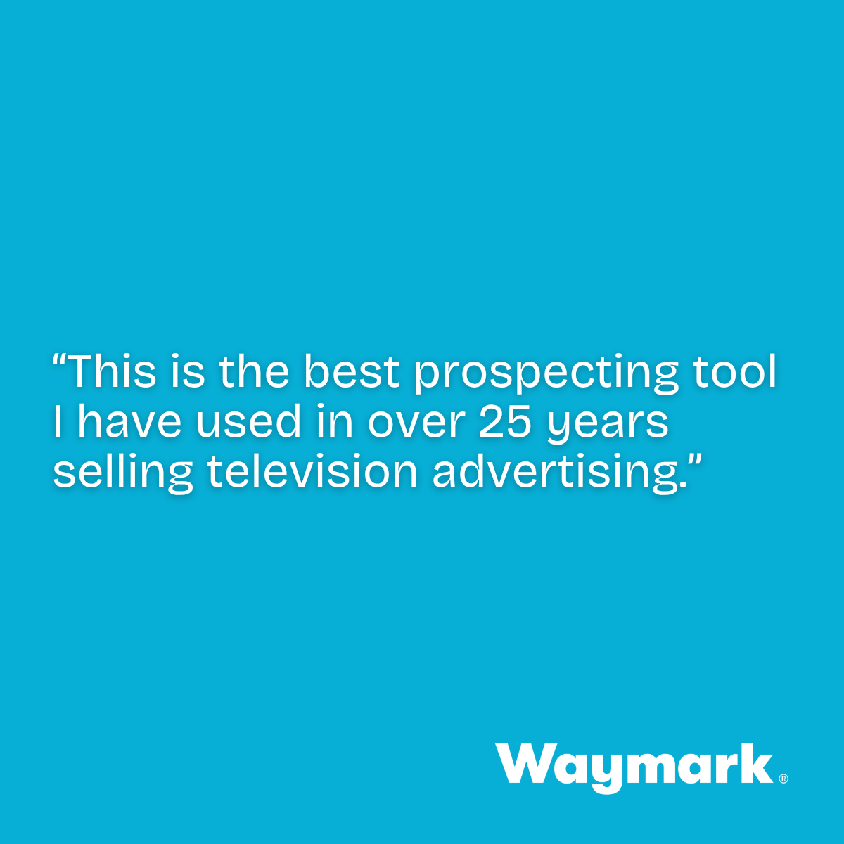 Waymark LinkedIn ABM ad targeting broadcast sales teams